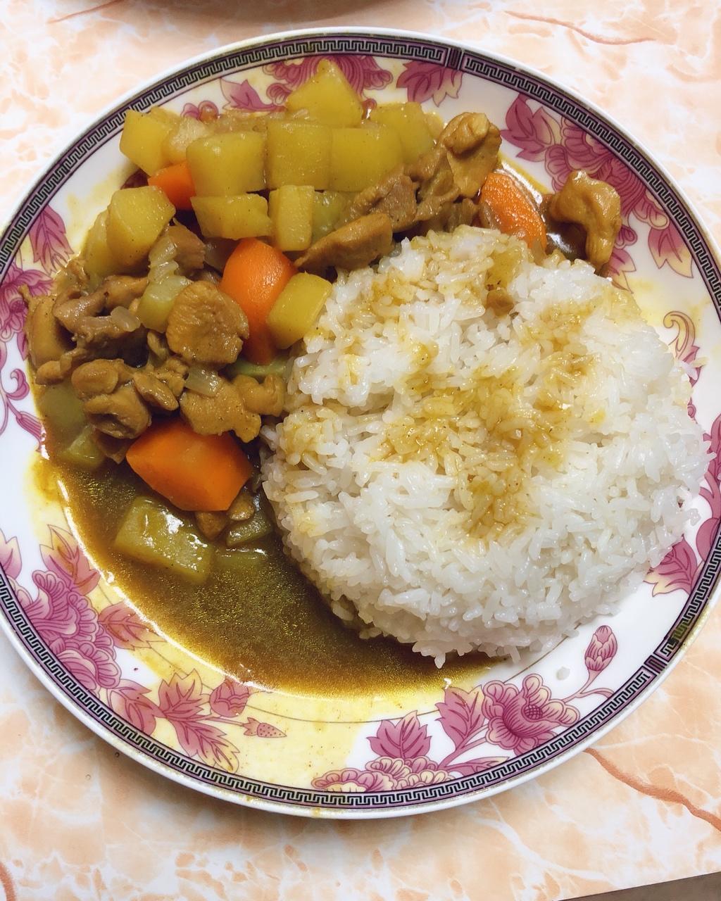 annata1做的咖喱饭