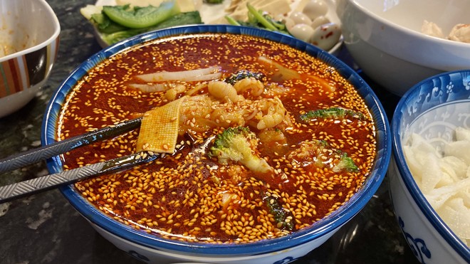 家庭版钵钵鸡+鸡汤饭的做法