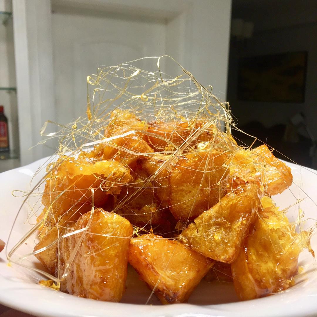 享受已拥有的幸福做的拔丝地瓜塔(独家)