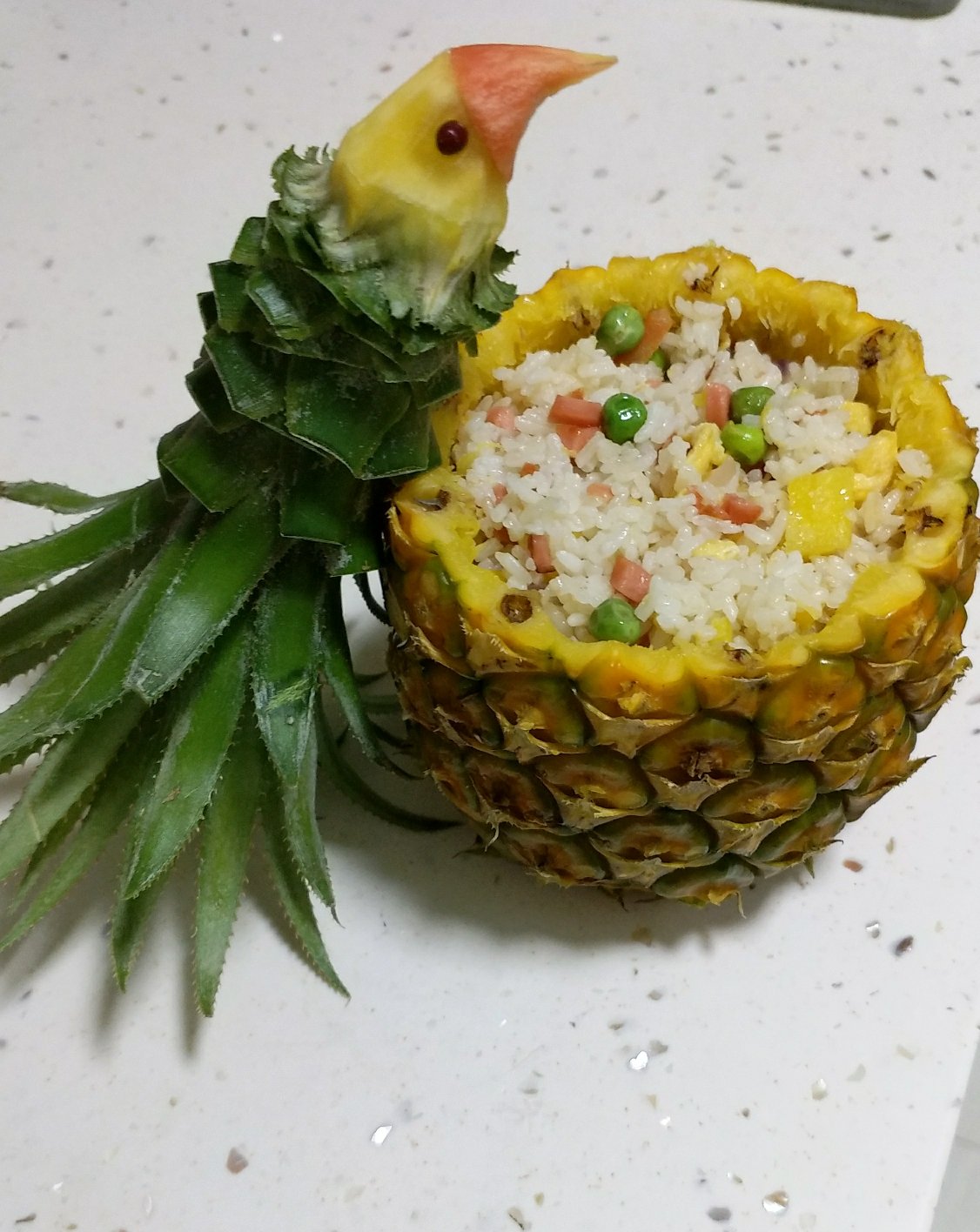 简单de筷乐做的鸟语花香菠萝炒饭
