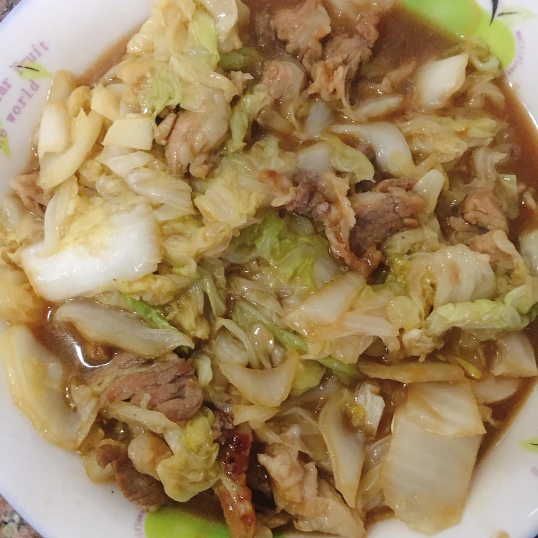 来份芝士做的白菜炒肉