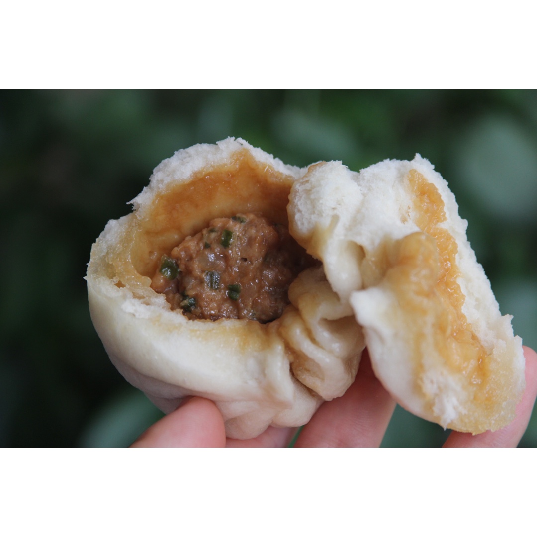 蝶影_做的椰香小肉包