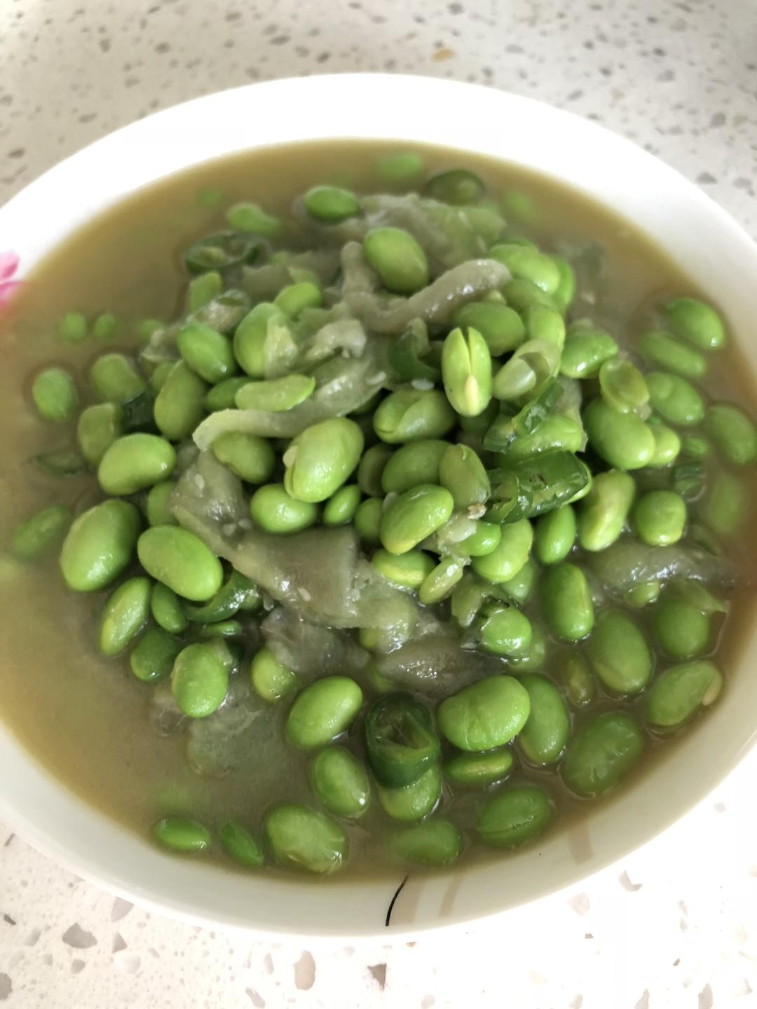丝瓜炒青豆