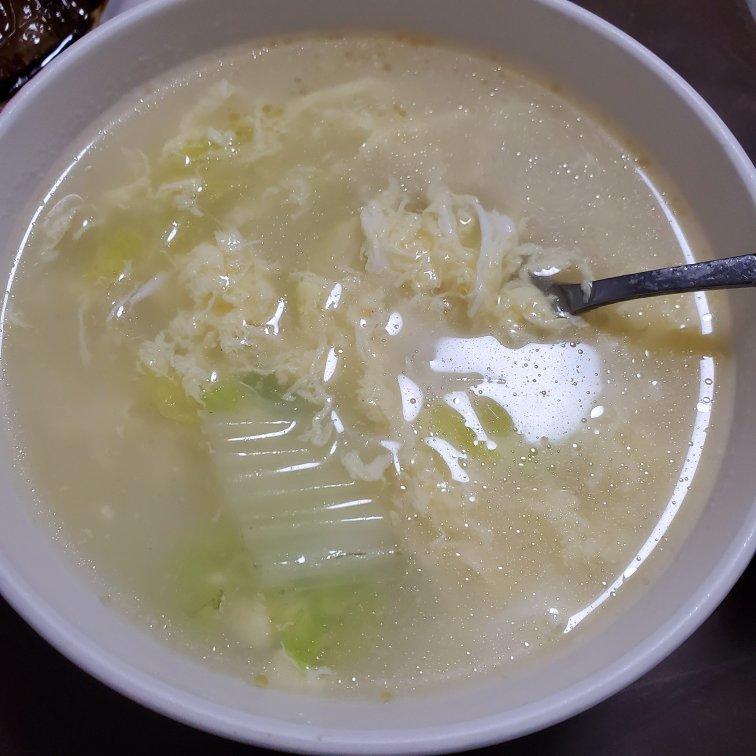 卅莓做的蛋花汤葱花蛋汤鸡蛋汤