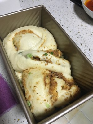 中种法的香葱肉松吐司的做法 步骤10