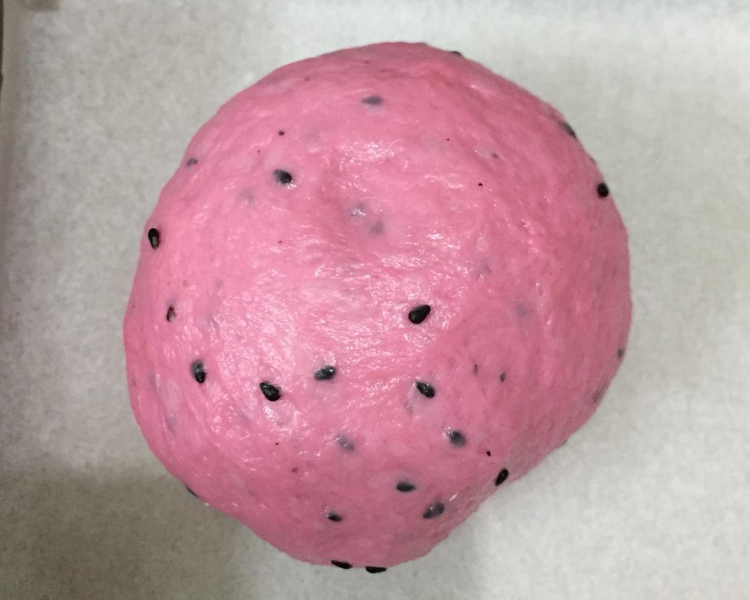 【酸奶火龙果面包——麻薯豆沙馅料的做法步骤图】Helen699-制作