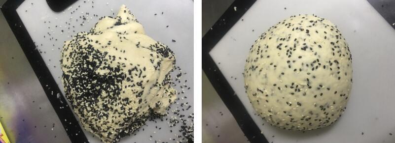 黑芝麻小软欧面包