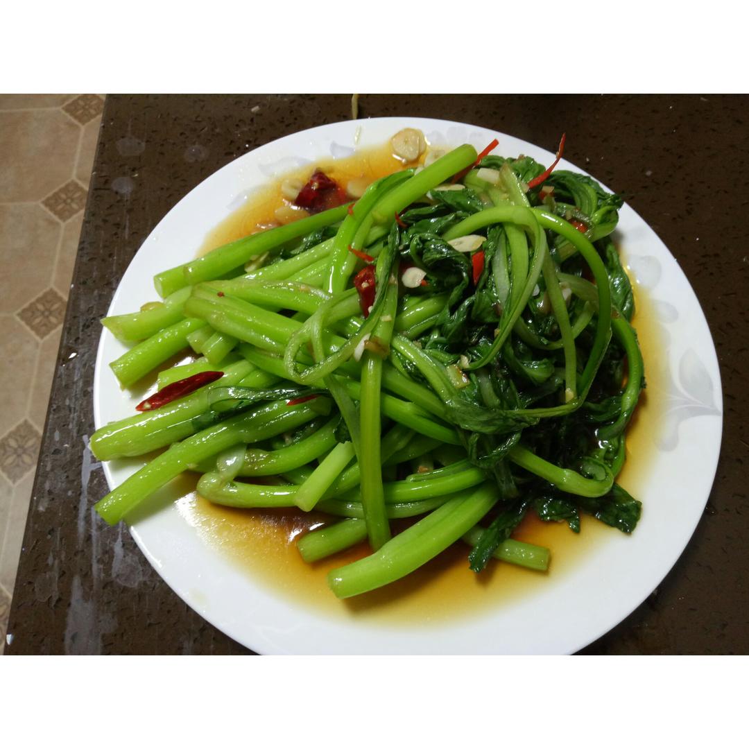 candy234做的白灼菜苔