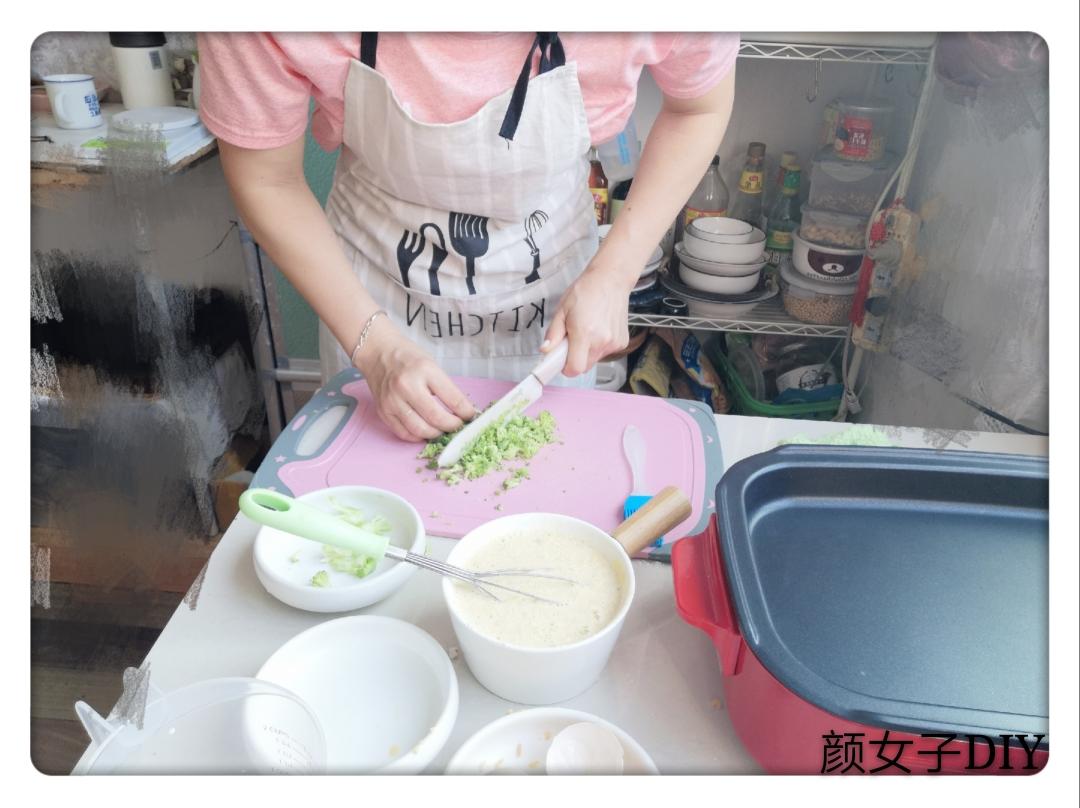 #麦子厨房#美食锅之西蓝花海米鸡蛋饼