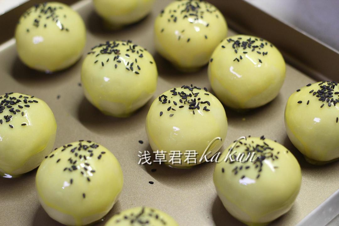 【蛋黄酥（黄油版）的做法步骤图，怎么做好吃】浅草君君kakun-制作