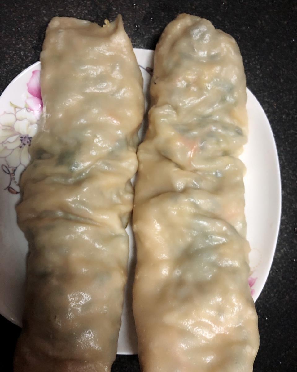 佳佳wl做的蒸菜卷(简单快手,不用发面)