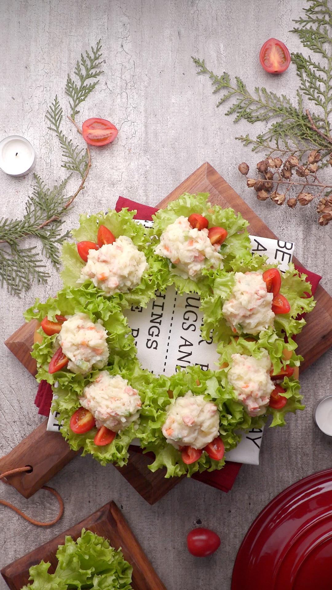 【花环沙拉包的做法视频_花环沙拉包的做法步骤】-制作