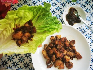 简易版生菜包肉的做法 步骤5