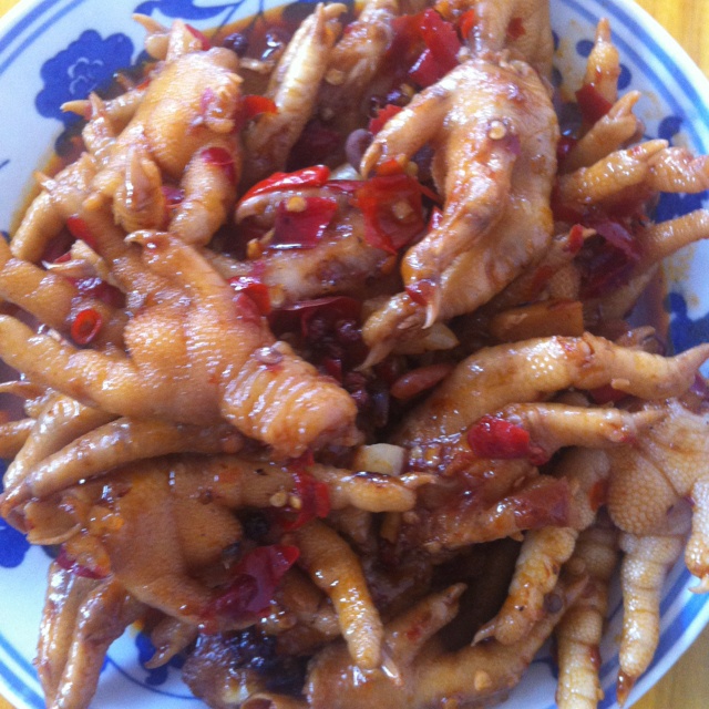 《常青藤》做的麻辣鸡脚