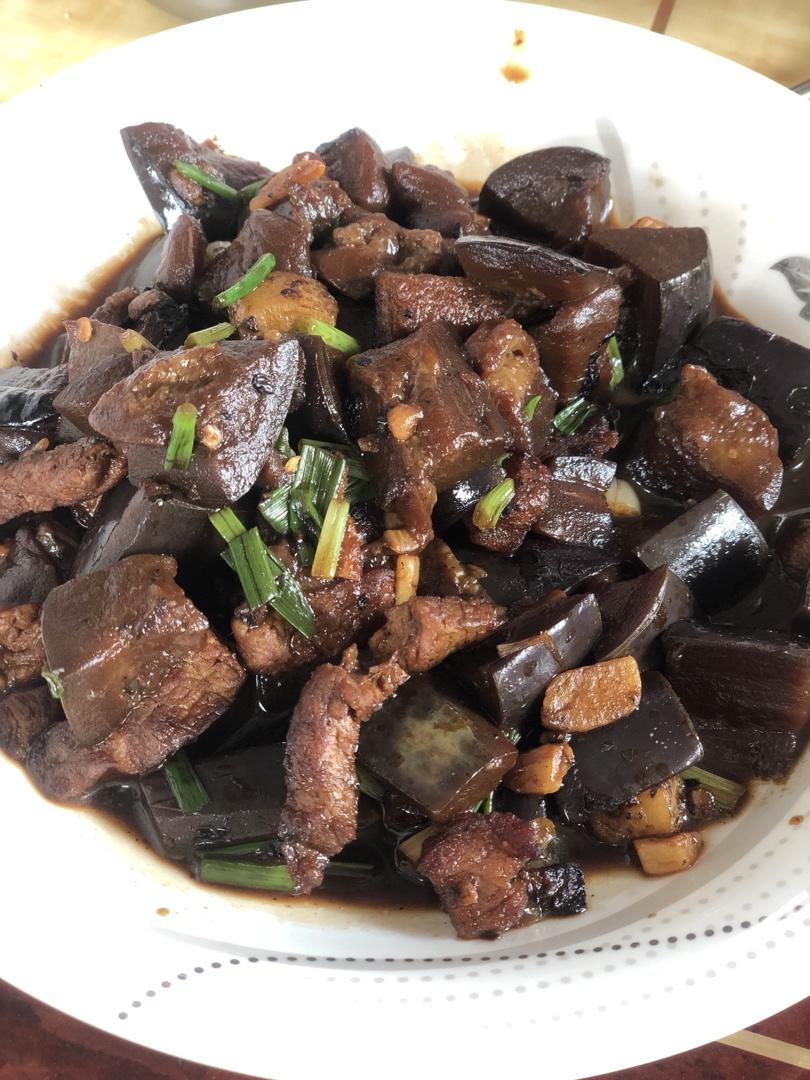 茄子炒肉