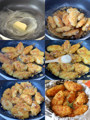 免烤箱❗️非油炸,一口就爆汁的蜂蜜黄油炸鸡的做法 步骤4