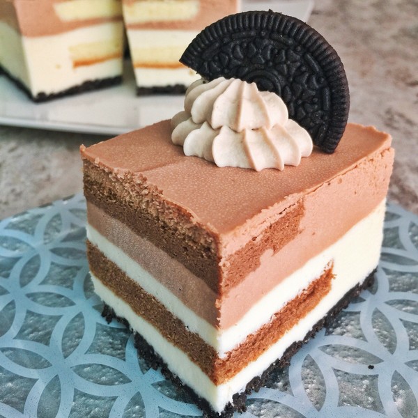 cheesecake,blueberry cheesecake 轻声细羽做的四重巧克力芝士蛋糕 triple choc cheesecake