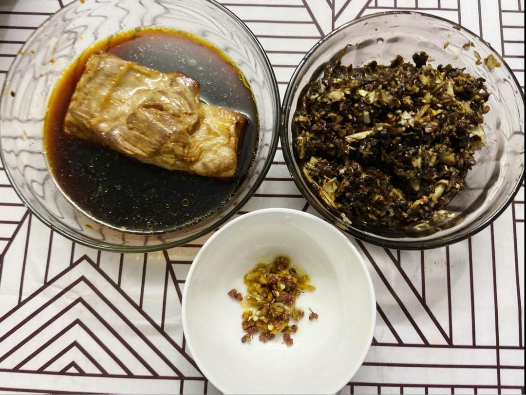 笋尖老咸菜蒸烧白(重庆特色)的做法 步骤20
