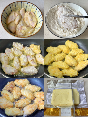 免烤箱❗️非油炸,一口就爆汁的蜂蜜黄油炸鸡的做法 步骤3