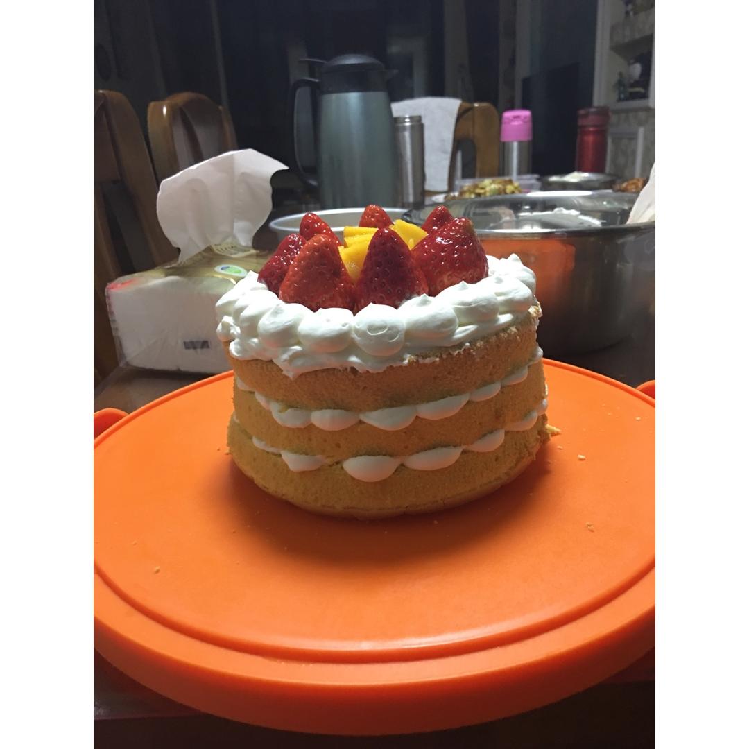 芒果裸蛋糕 完美戚风胚