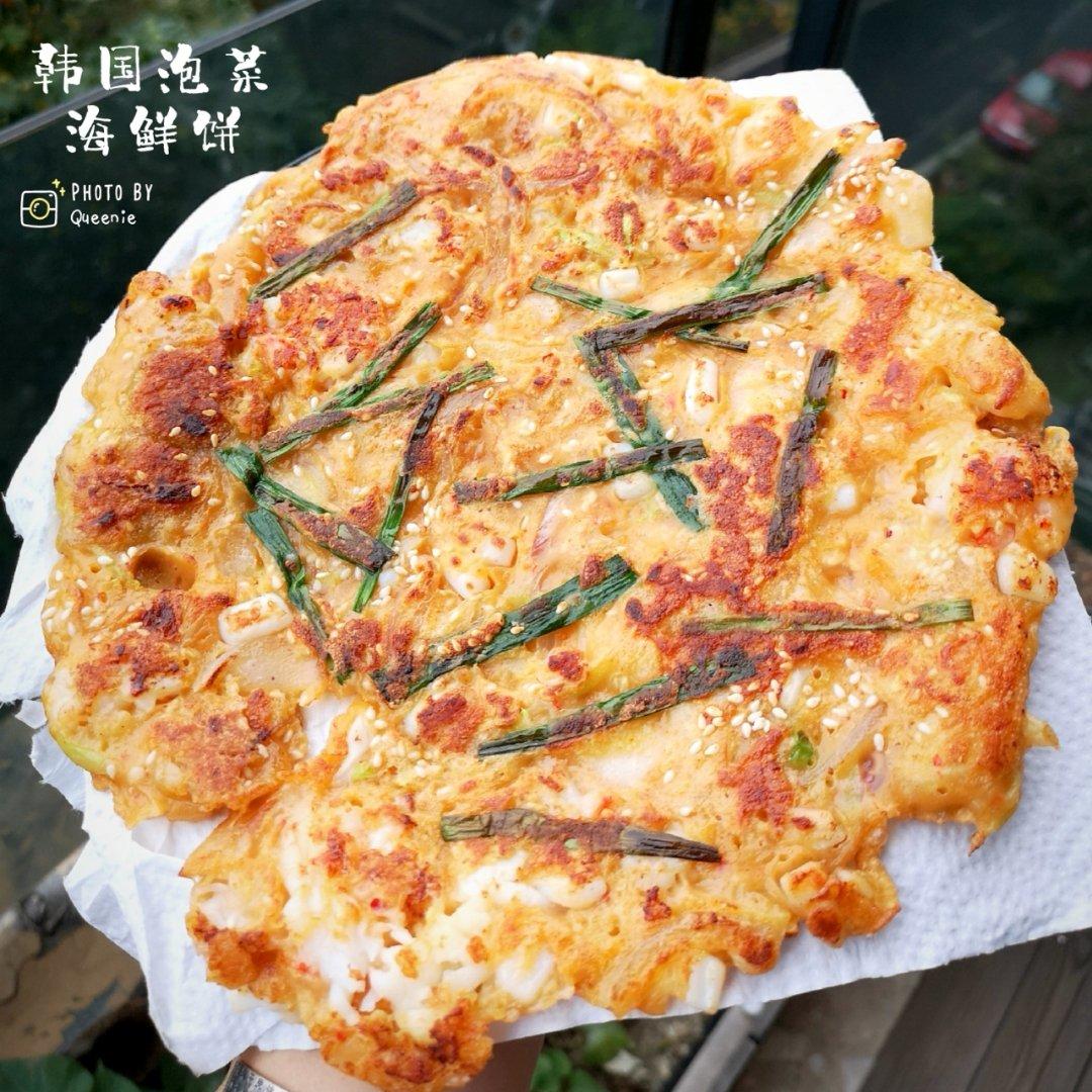 小元宝贝q做的韩国海鲜葱饼