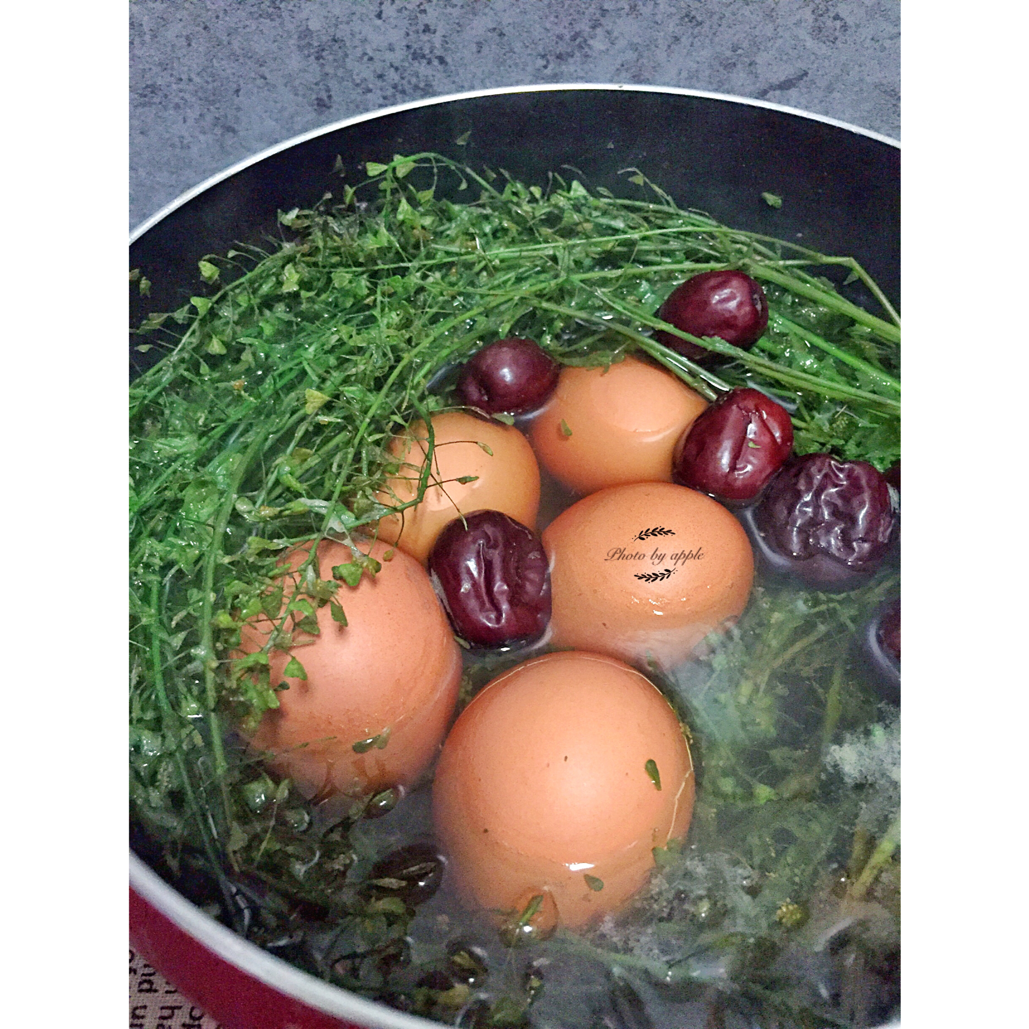 荠菜煮鸡蛋图片大全-冇伱灬冇我的三月三.煮