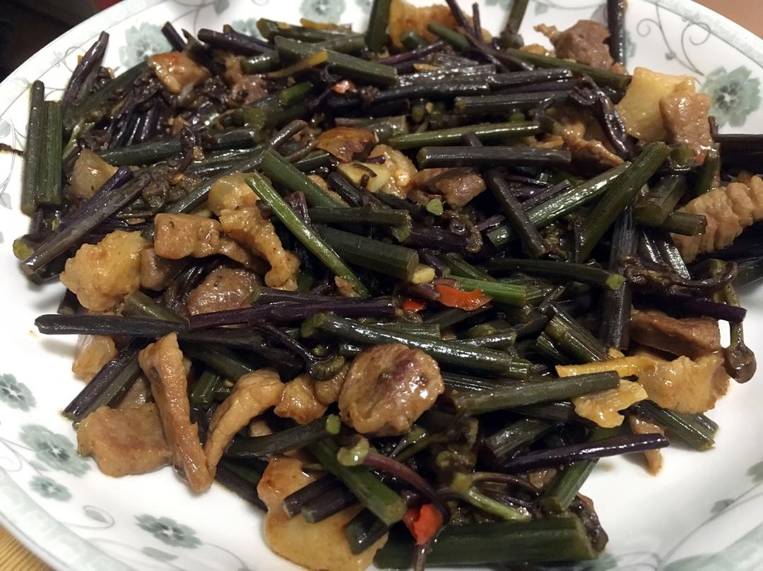 hghayx做的蕨苗炒肉