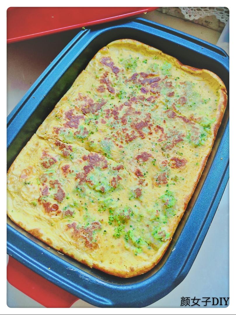 #麦子厨房#美食锅之西蓝花海米鸡蛋饼
