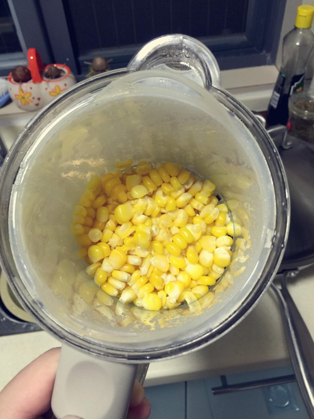 十个月嘟宝辅食-甜玉米泥(宝宝八个月以后就可