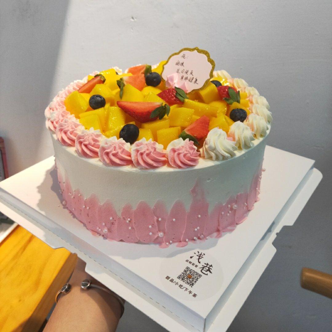 咸咸咸做的水果奶油【生日蛋糕】