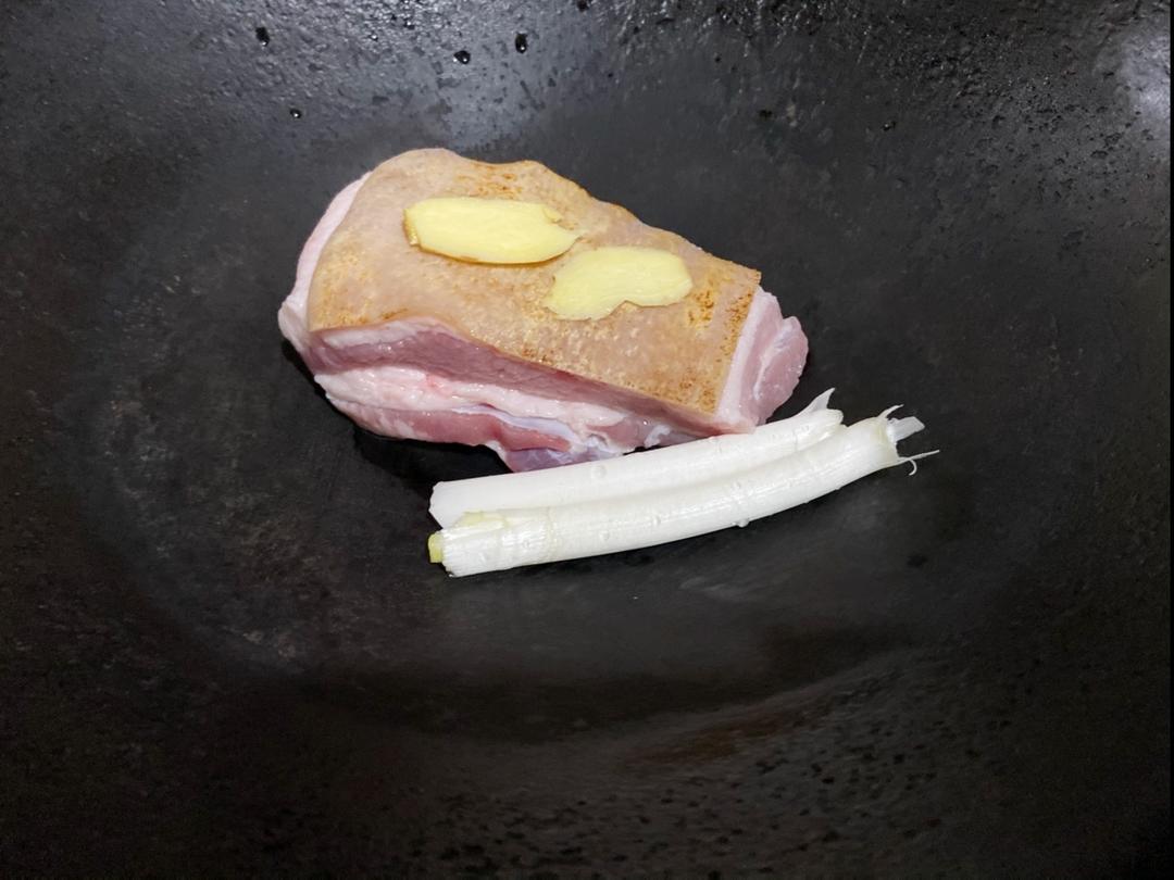笋尖老咸菜蒸烧白(重庆特色)的做法 步骤7
