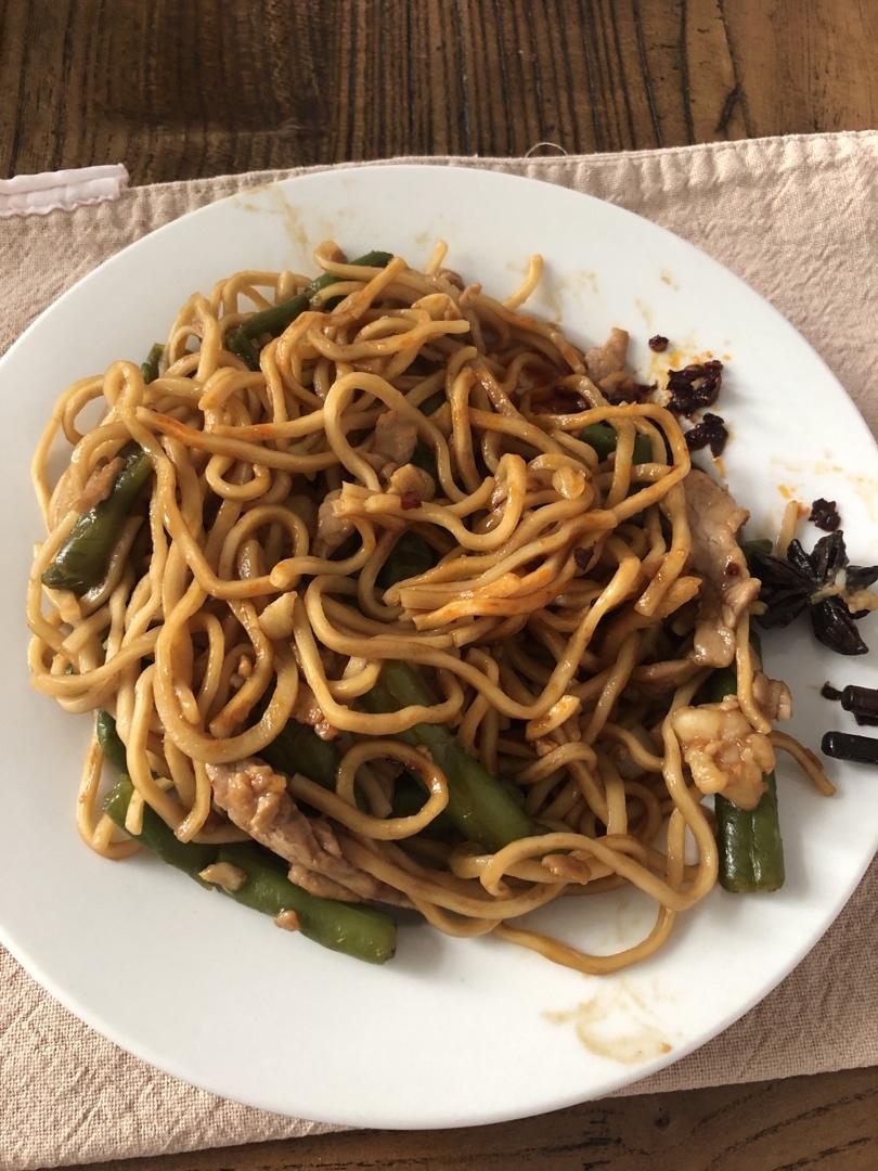 地道老北京扁豆焖面 豆角焖面 太好吃小心吃撑哦