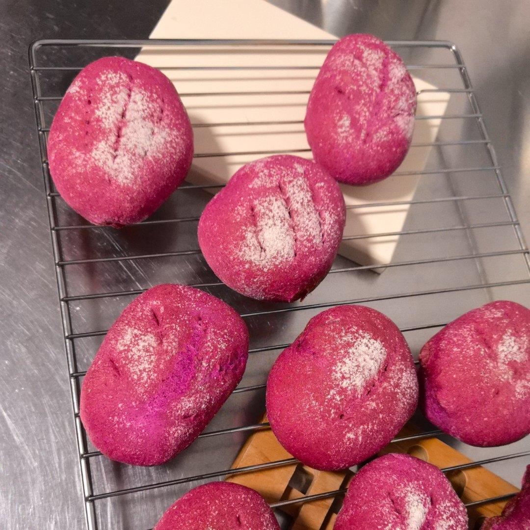 无糖低油火龙果全麦欧包（适合宝宝和减肥者的福音）