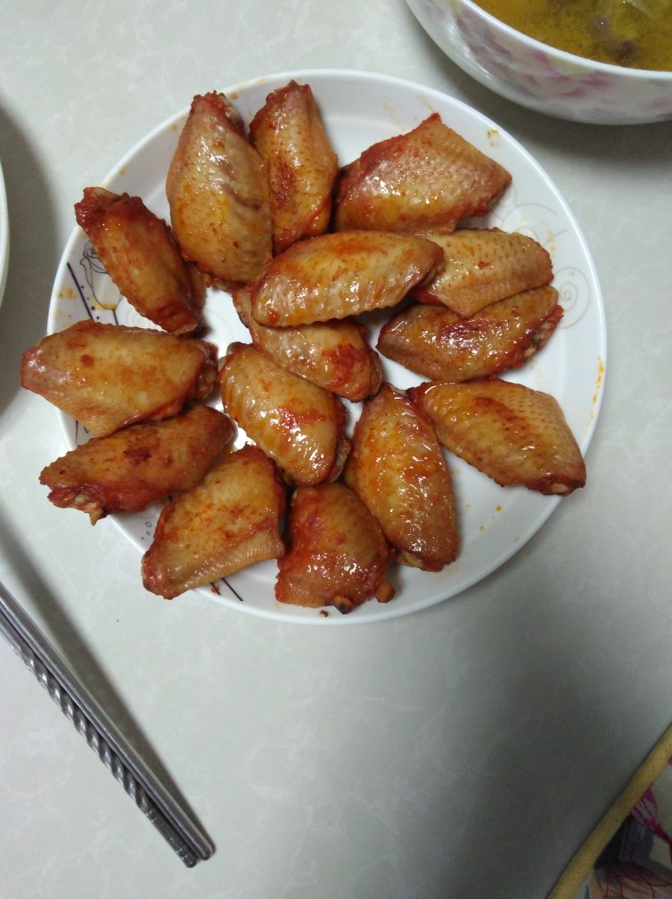 梦涵-5做的烤鸡翅(烤箱版)