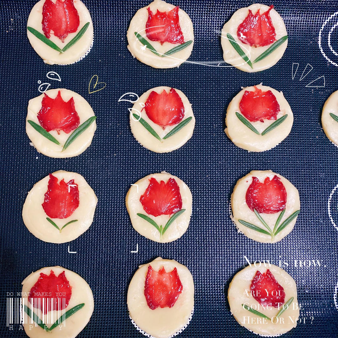 治愈系郁金香🌷曲奇饼干丨颜值与味蕾并存