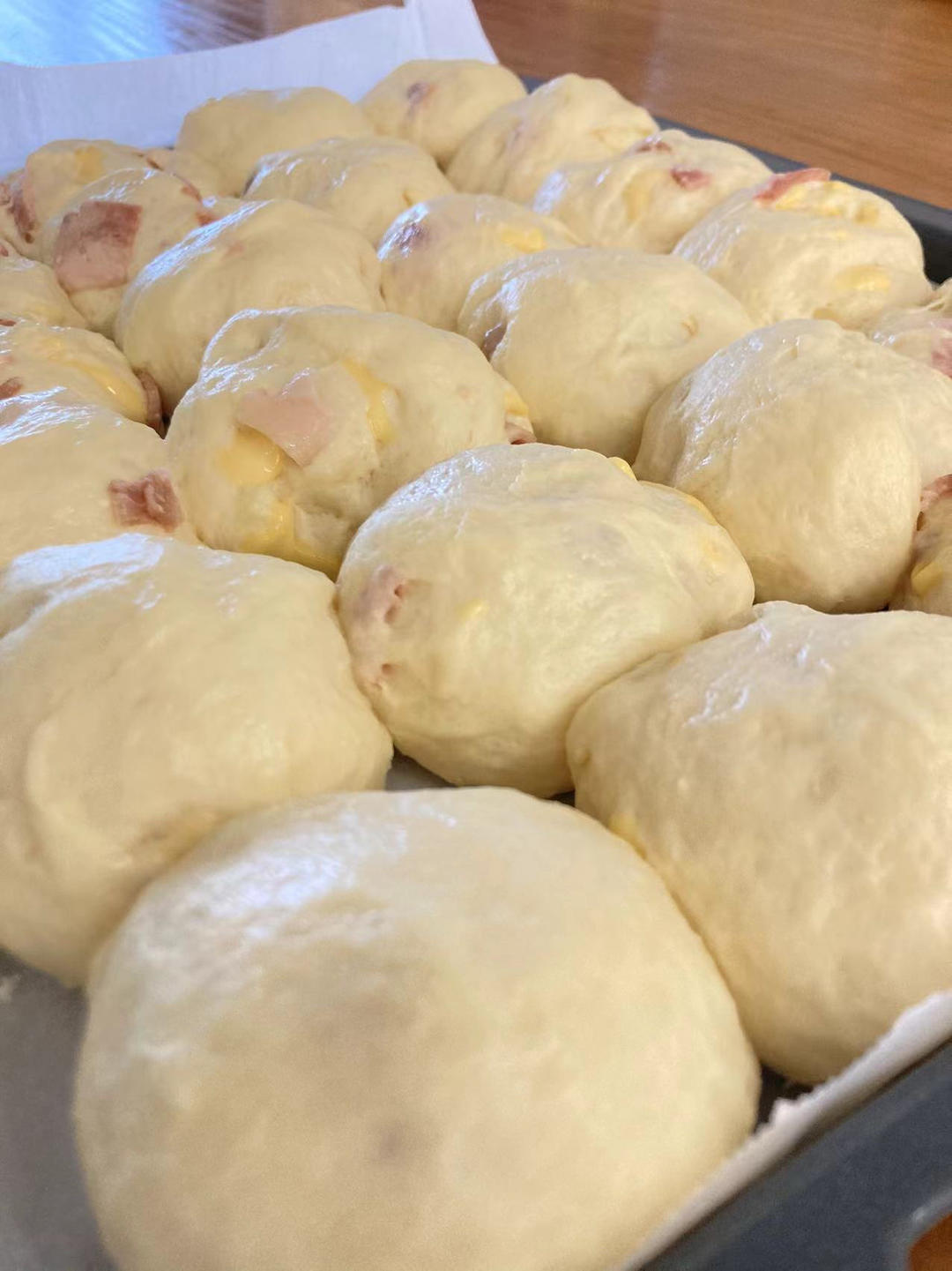 芝士培根🥓吐司/一次发酵