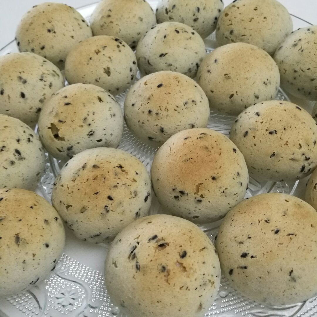 黑芝麻麻薯面包