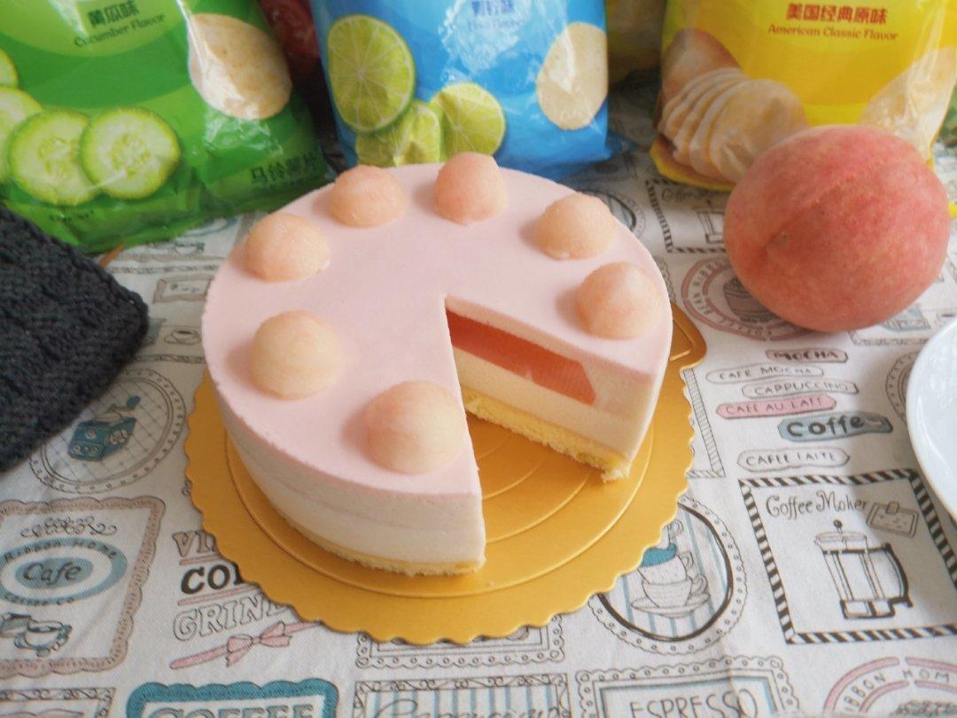 夏日限定–桃子慕斯蛋糕