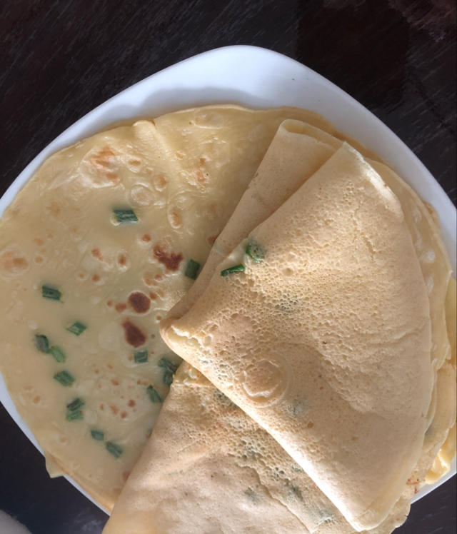 奶香葱花蛋饼（低筋面粉版）