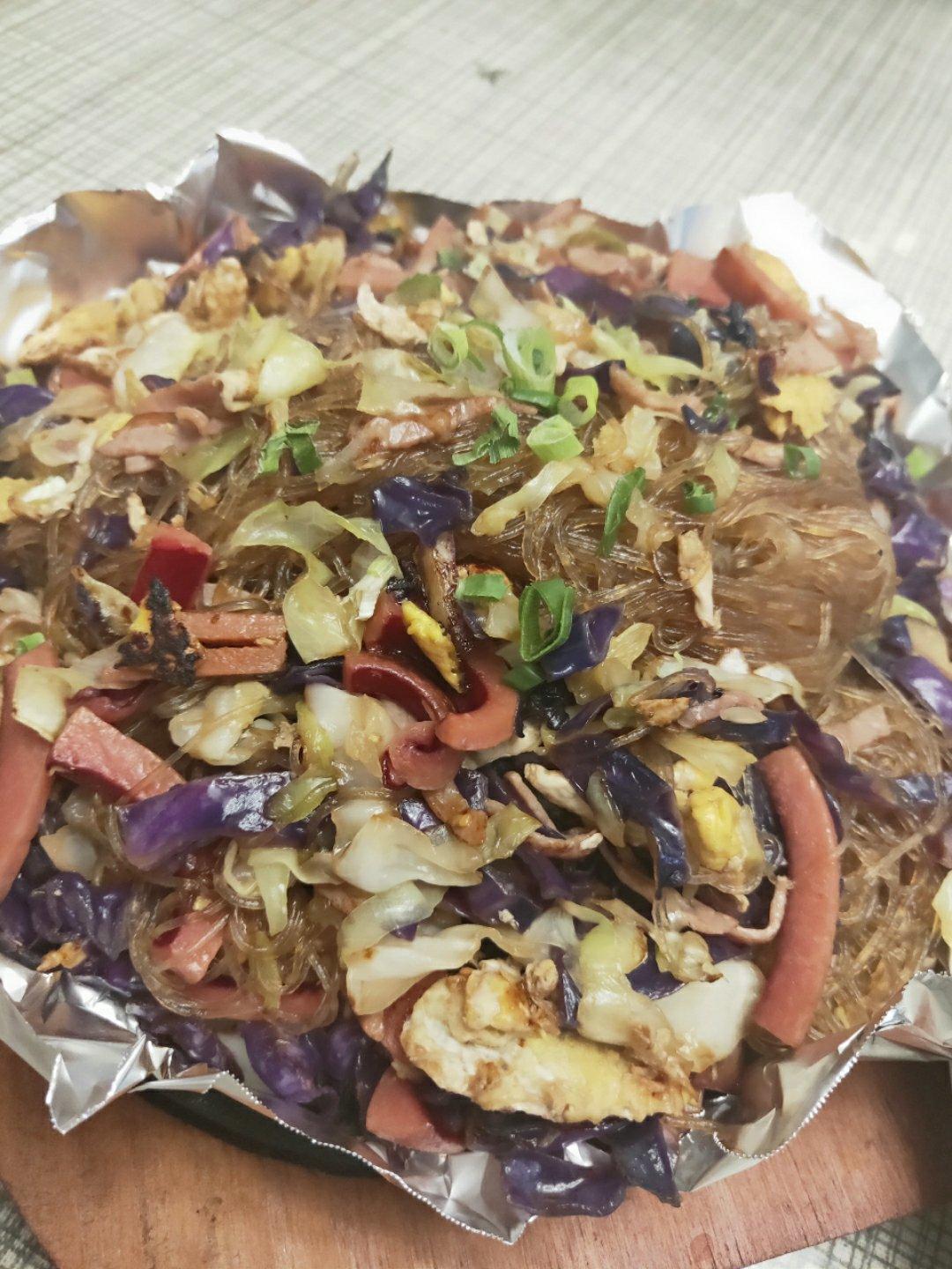 包菜炒粉丝