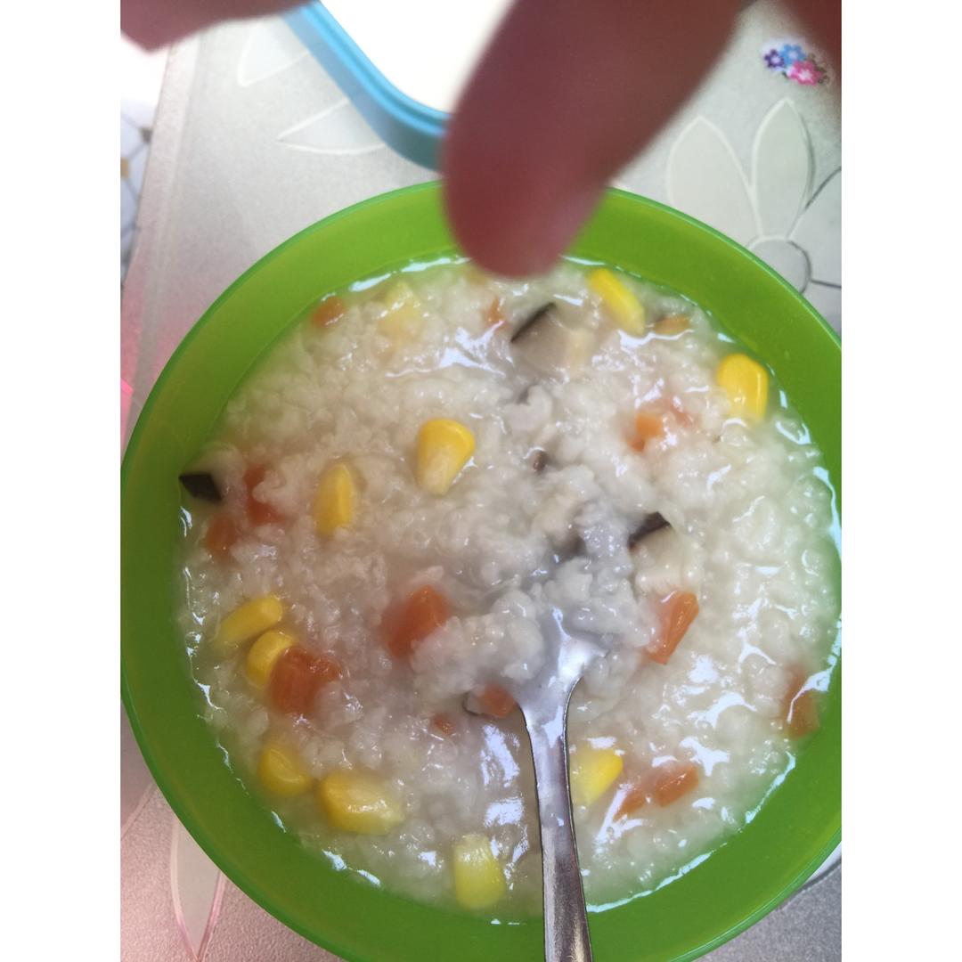 玉米胡萝卜香菇粥