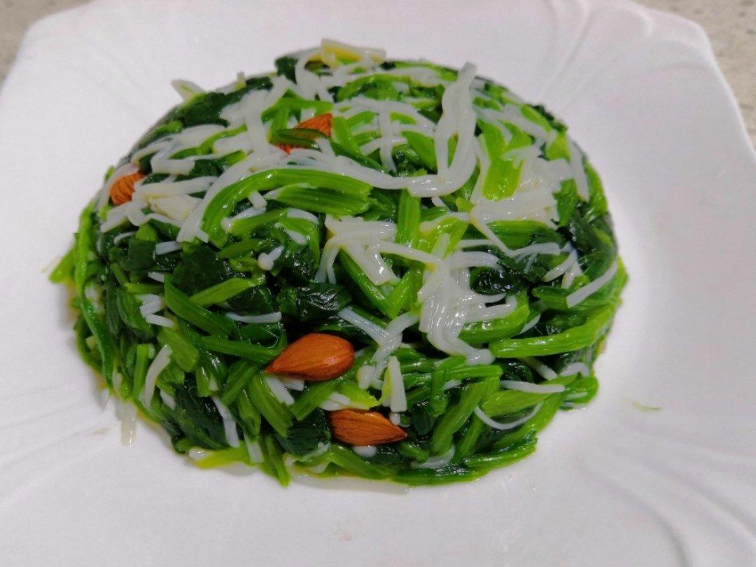 凉拌菠菜金针菇