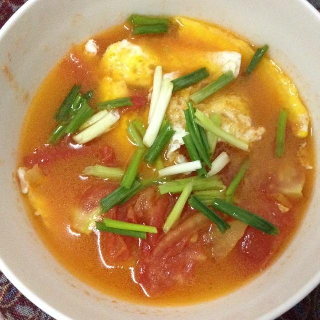 西红柿蛋汤 电饭锅版的做法