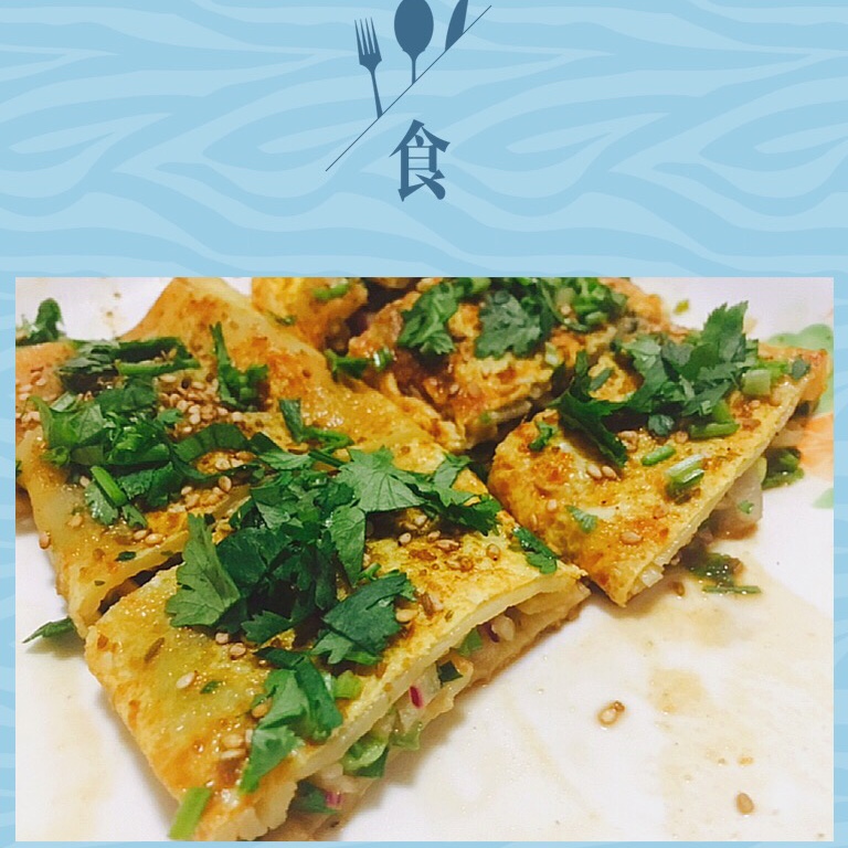 街头烤冷面