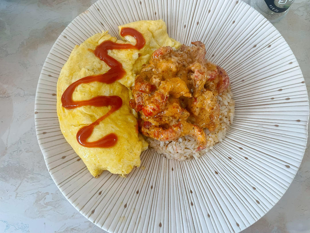 小龙虾盖饭