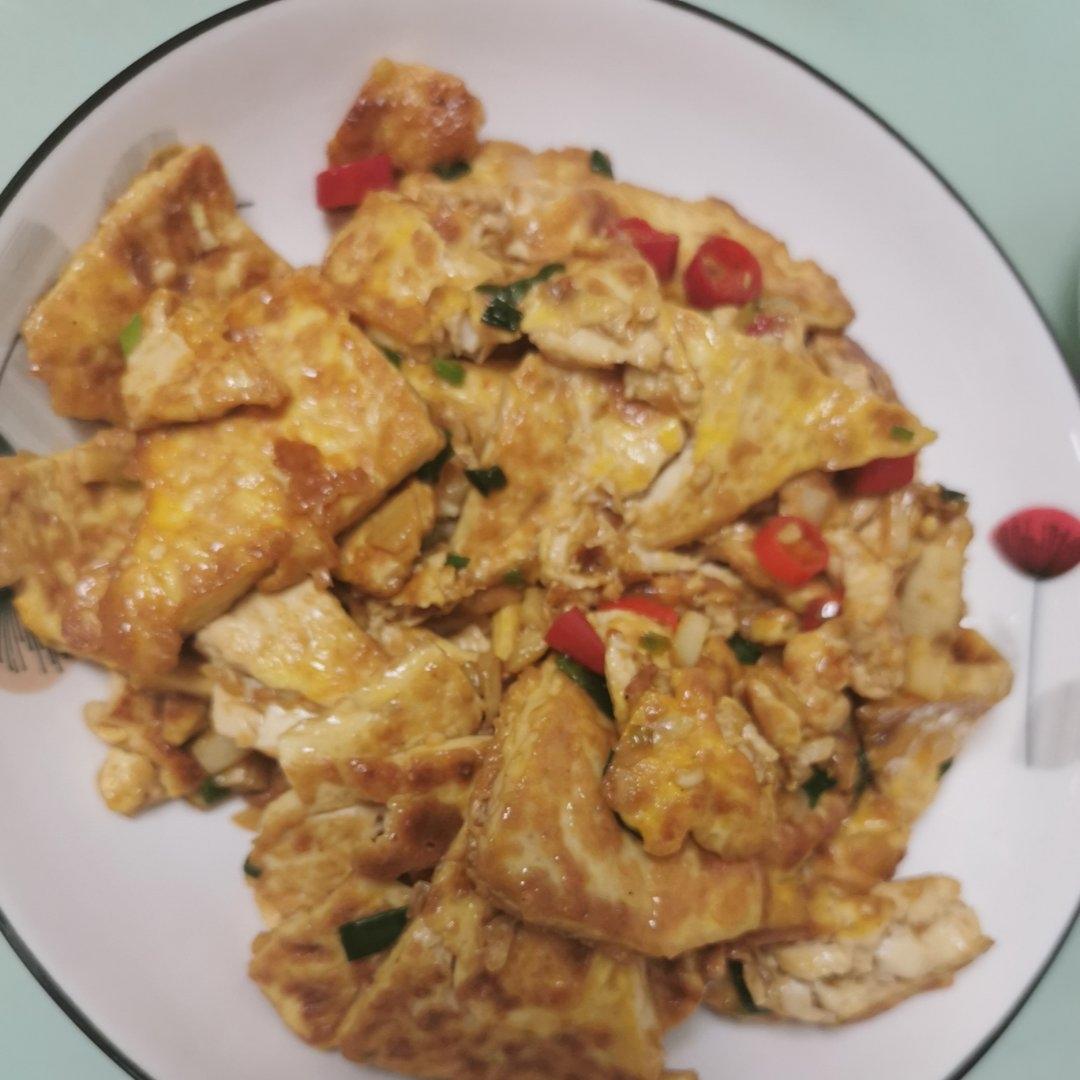 焖煎豆腐