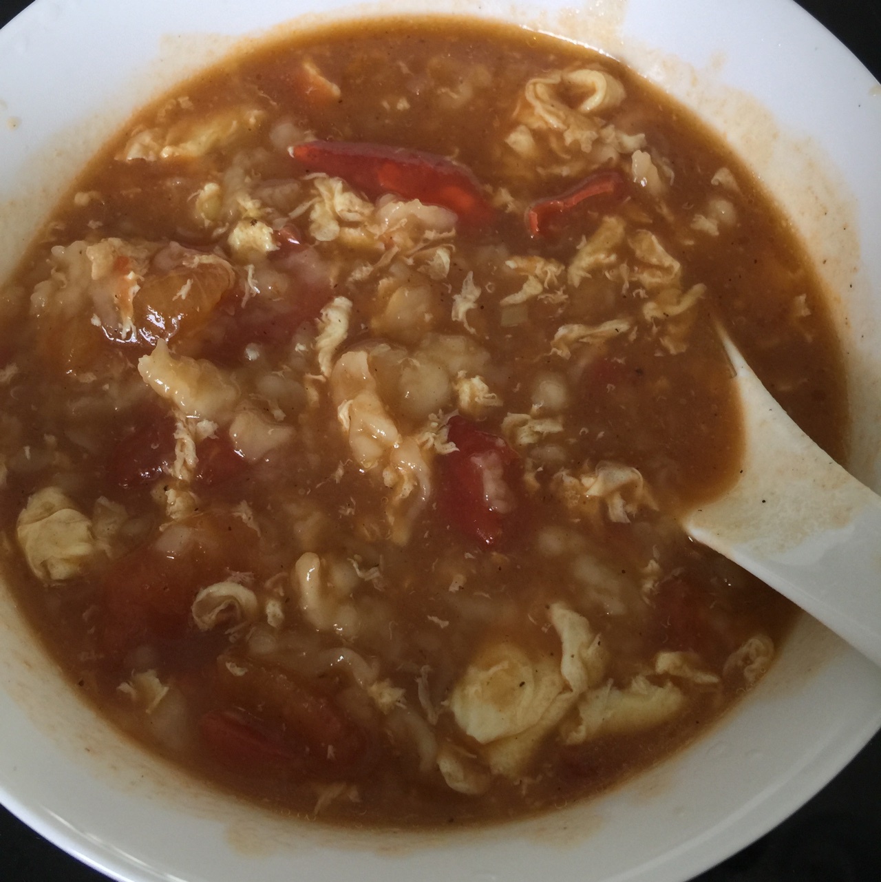 西红柿鸡蛋疙瘩汤