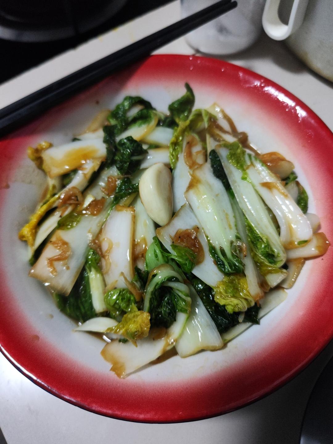 油菜烧豆腐