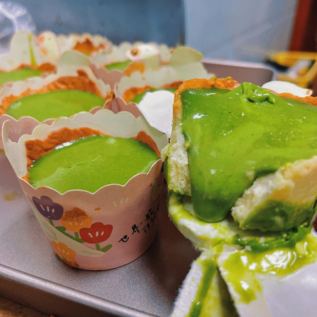 外酥里嫩❗️入口即化❗️抹茶冰山熔岩塔❗️🍵