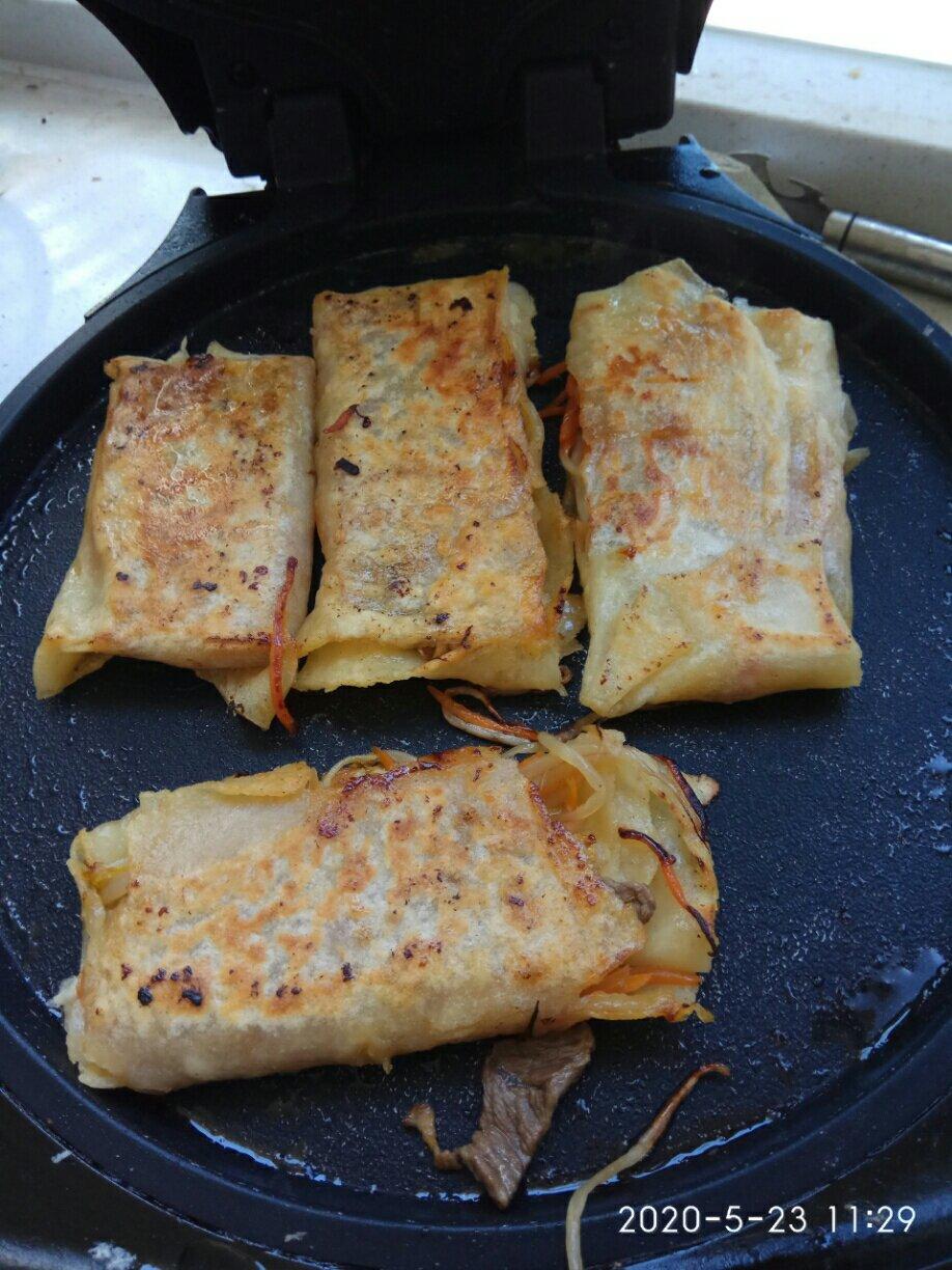 黄芽菜肉丝春卷